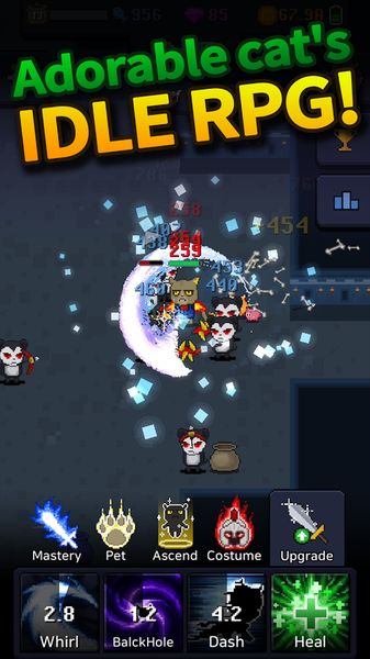 撲家貓咪之塔游戲安卓版下載（Cat Tower Idle RPG）截圖2