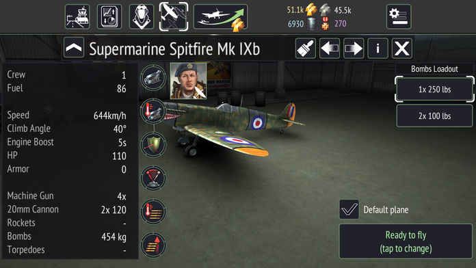 Warplanes WW2 Dogfigh中文漢化中文版（二戰(zhàn)空中戰(zhàn)斗機(jī)）截圖1