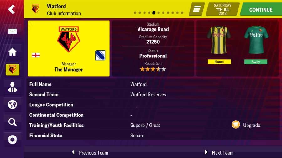 足球经理19中文手机安卓版（Soccer Manager 2019）截图4: