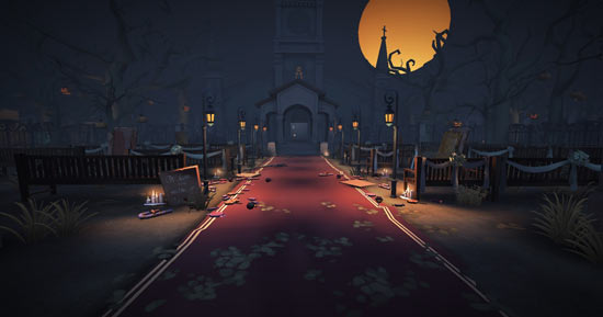 第五人格紅教堂地圖裝修：迎接萬圣節(jié)，幽靈燈首度亮相
