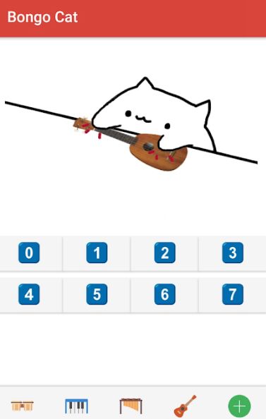 抖音演奏樂(lè)器的貓手機(jī)游戲安卓版（Bongo Cat）截圖2