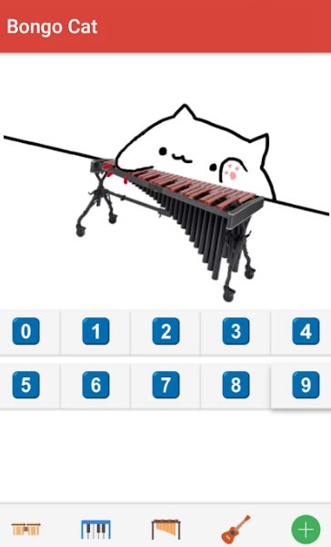 抖音演奏樂(lè)器的貓手機(jī)游戲安卓版（Bongo Cat）截圖1