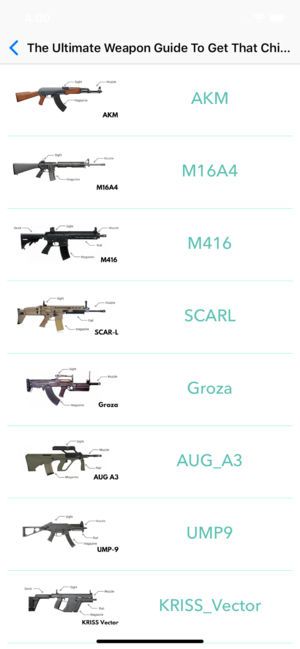 Weapons PubgTrivia游戏安卓中文版截图1: