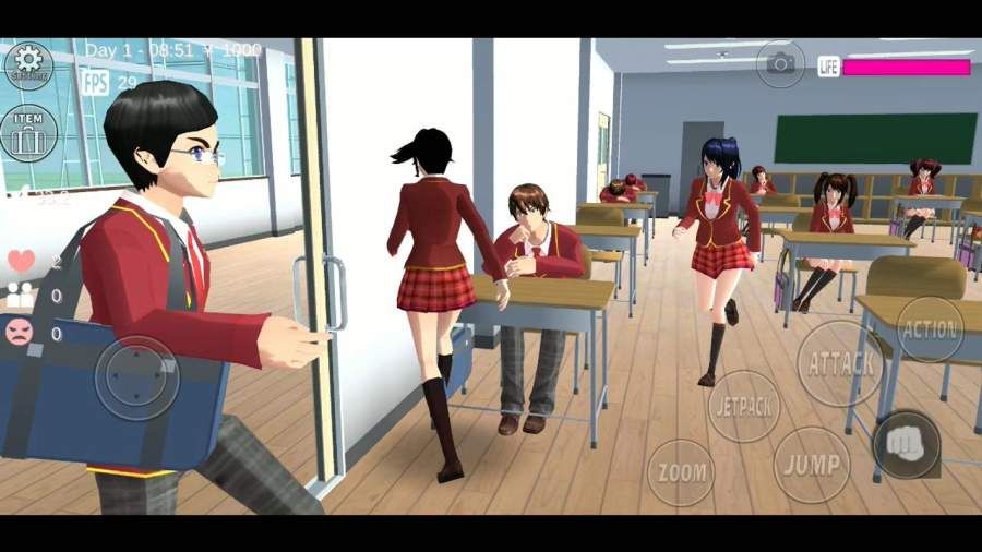 櫻花少女模擬器中文游戲手機版截圖1