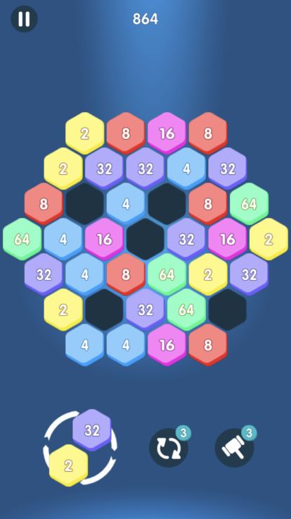 2048六角消除新版游戲下載截圖3