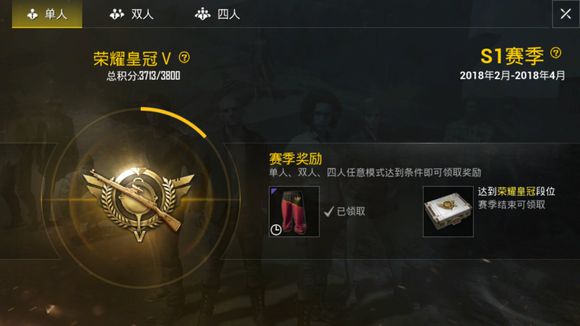 絕地求生刺激戰(zhàn)場(chǎng)皇冠多少分？皇冠級(jí)別的寶箱獎(jiǎng)勵(lì)是什么？