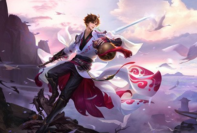 王者榮耀新版李白動態(tài)圖，李白重塑后GIF圖