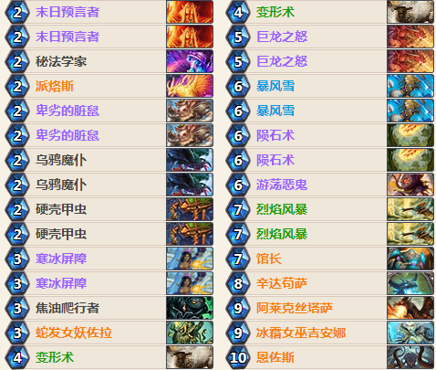 爐石傳說(shuō)土豪法師卡組，七橙土豪法卡組推薦