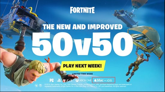 50V50百人激情團(tuán)戰(zhàn) 堡壘之夜手機(jī)版同步上線？