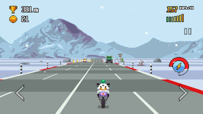 Retro Highway安卓中文最新版下載（復(fù)古公路賽）截圖1