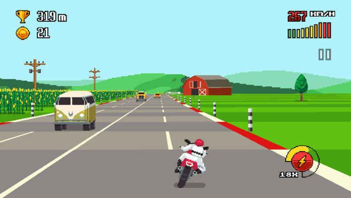 Retro Highway安卓中文最新版下載（復(fù)古公路賽）截圖3