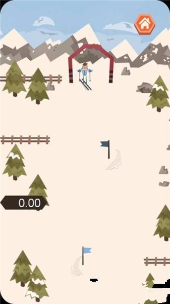 滑雪下山安卓中文版游戲截圖5