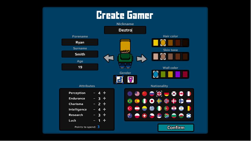職業(yè)玩家大亨游戲漢化版中文(Gamer Career Tycoon)截圖2