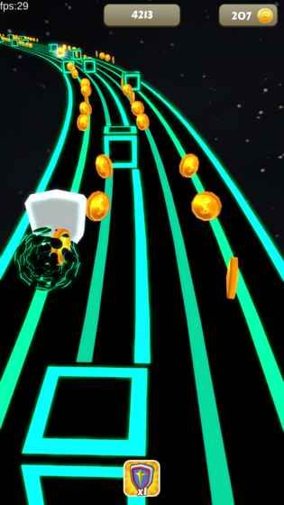 太空節(jié)奏球手機(jī)游戲最新版（Space Rush）截圖1