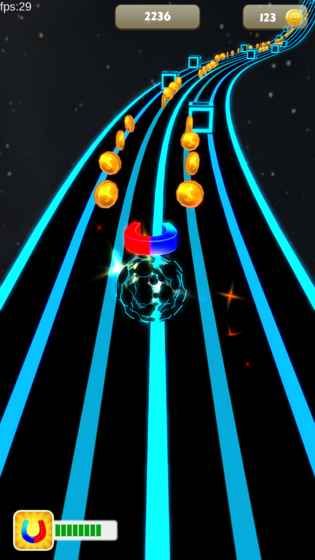 太空節(jié)奏球手機(jī)游戲最新版（Space Rush）截圖2