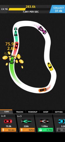 放置賽車游戲下載最新版(Idle Racing)截圖1