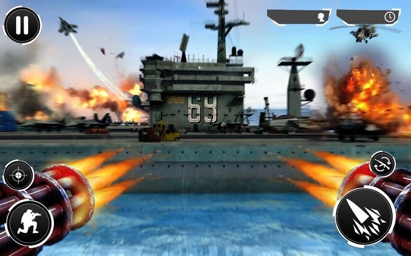 海軍炮手射擊戰(zhàn)爭3D游戲全武器完整下載截圖4