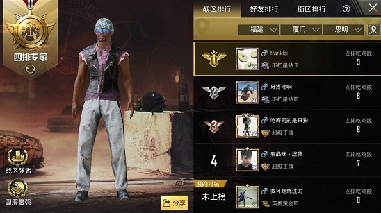 刺激戰(zhàn)場絕地戰(zhàn)區(qū)規(guī)則介紹：絕地戰(zhàn)區(qū)排行榜怎么計算？