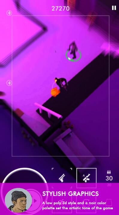 Neon Noir IOS中文版下載無限彈藥中文版游戲截圖1