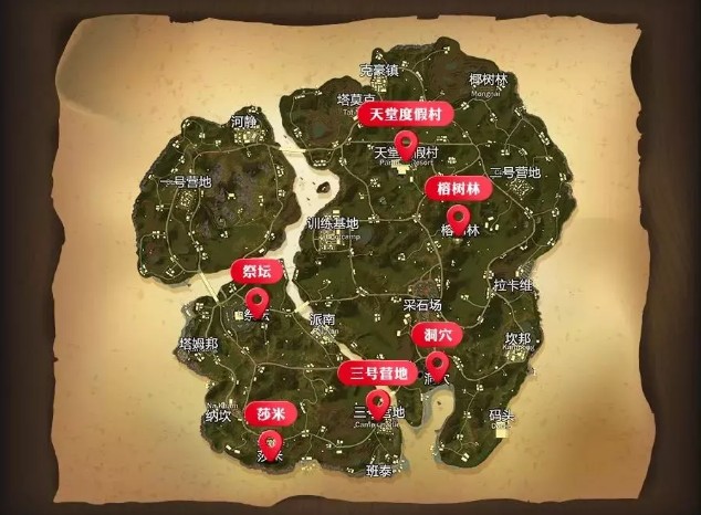 全軍出擊薩諾叢林地圖分布點(diǎn)位置大全：薩諾叢林防空洞在哪？