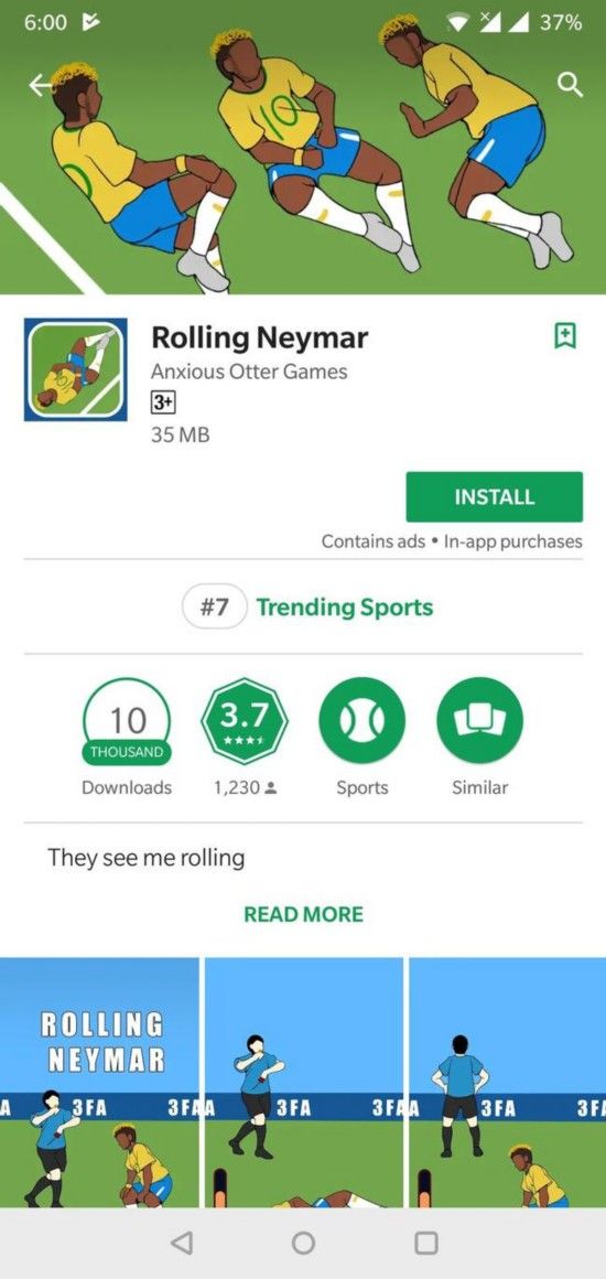 Rolling Neymar內(nèi)馬爾滾8圈游戲最新手機(jī)版地址截圖1