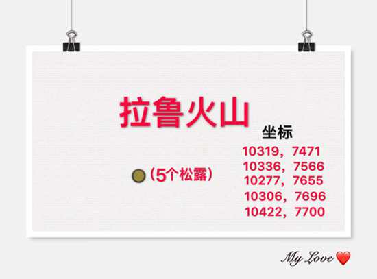 創(chuàng)造與魔法拉魯火山松露坐標(biāo)