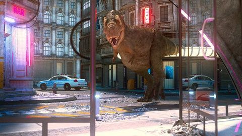 恐龍模擬器破壞世界手機游戲手游下載最新安裝（Dinosaur Simulator Dino World）截圖3
