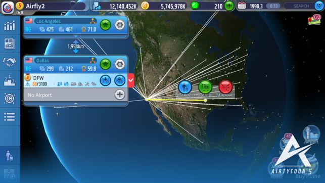 航空大亨5游戏中文版完整安卓版（AirTycoon 5）截图2: