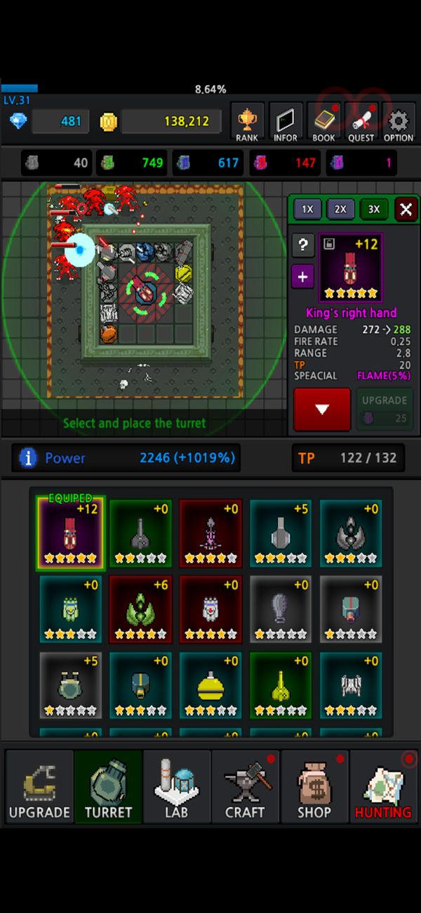 Grow Turret免費(fèi)金幣鉆石中文中文版截圖4