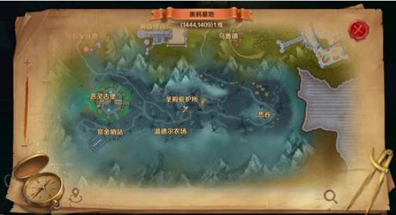 萬王之王3D幽暗森林黑鴉墓地在哪？幽暗森林風(fēng)景坐標匯總