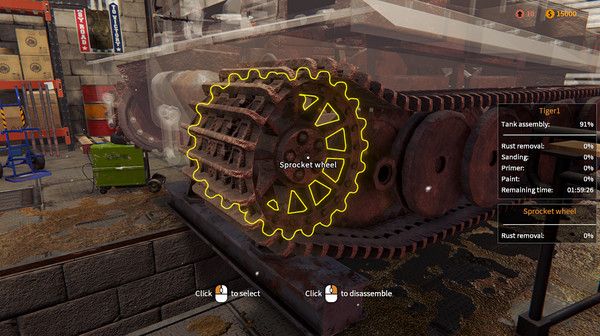 坦克工程師模擬手機(jī)版中文游戲（Tank Mechanic Simulator）截圖3