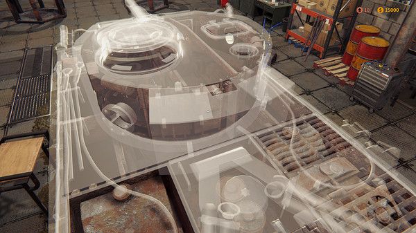 坦克工程師模擬手機(jī)版中文游戲（Tank Mechanic Simulator）截圖1