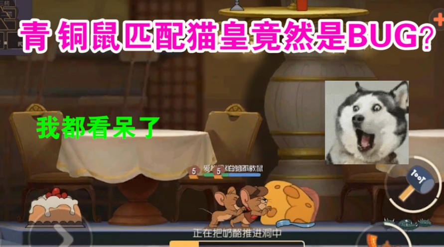 貓和老鼠：青銅鼠匹配貓皇是BUG？老鼠整體被削大家信嗎？看呆了