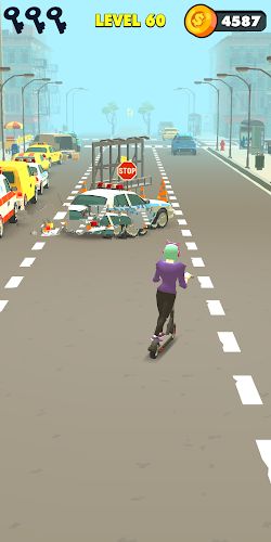 滑板車騎行游戲免費金幣最新版（scooter ride）截圖2
