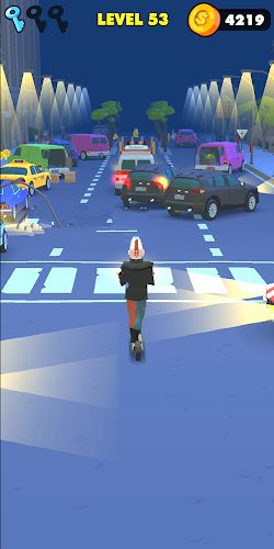滑板車騎行游戲免費金幣最新版（scooter ride）截圖1