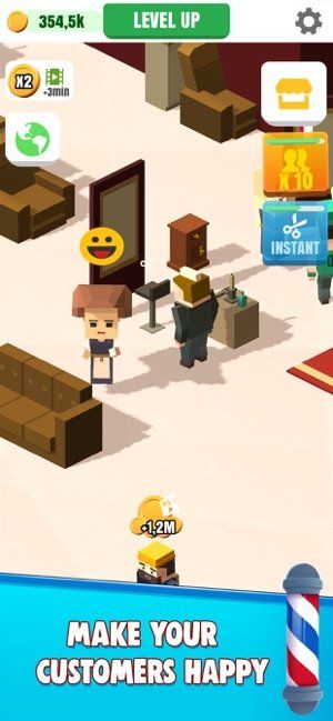 闲置理发店中文免费金币最新版（Idle Barber Shop）截图2: