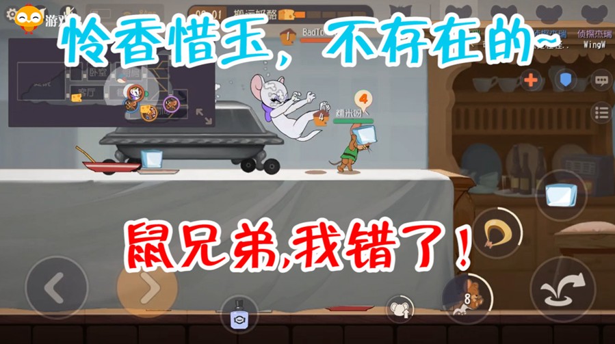 貓和老鼠：這兩只老鼠太壞了，輪流欺負(fù)小母貓，隊(duì)友都看不下去了！