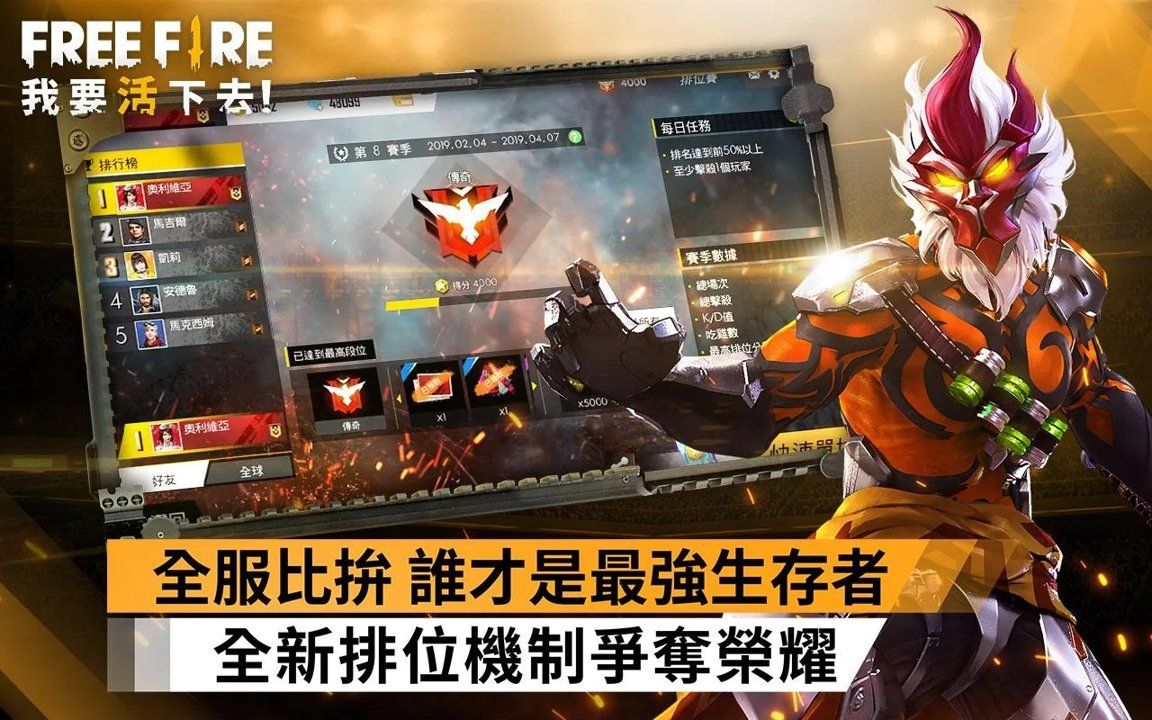 Garena Free Fire國(guó)服中文版手游最新版下載截圖4