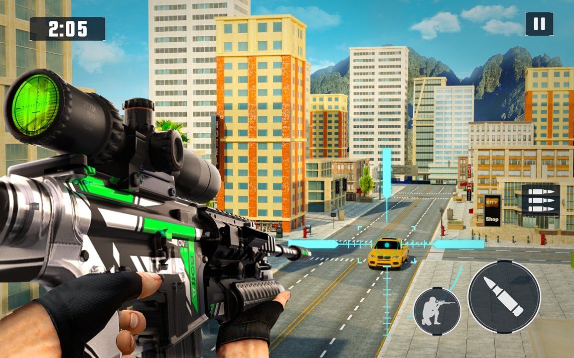 真正的狙擊射手游戲安卓中文版（Real Sniper Shooter）截圖1