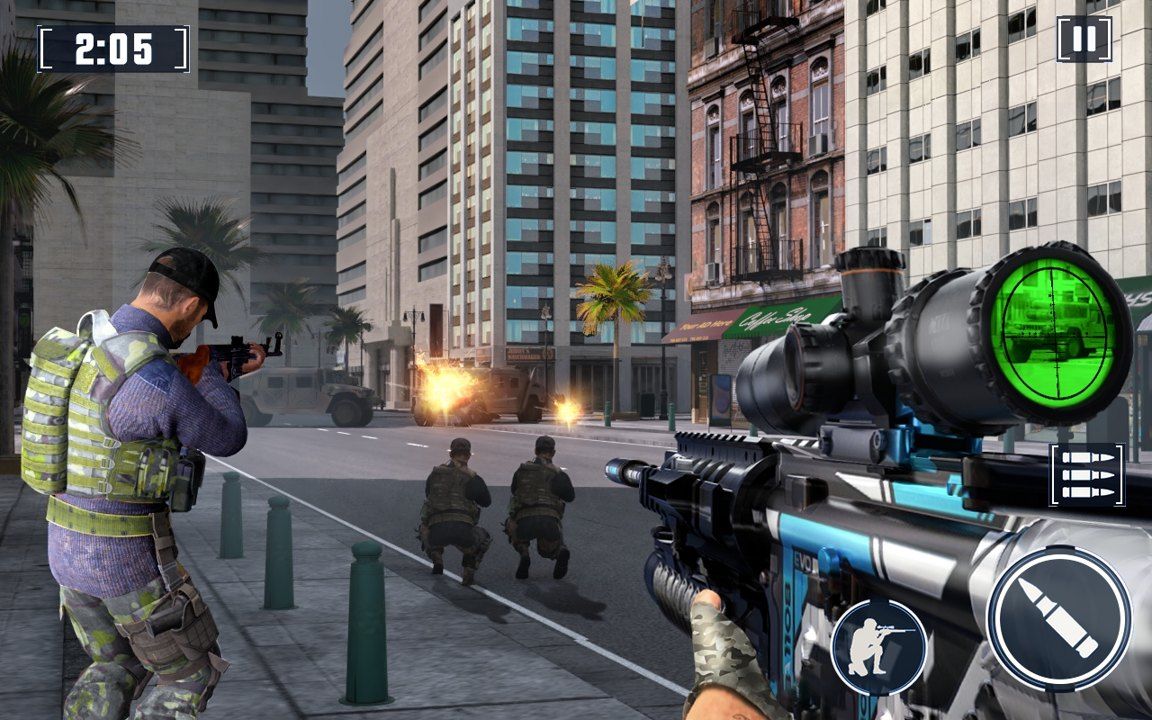 真正的狙擊射手游戲安卓中文版（Real Sniper Shooter）截圖4