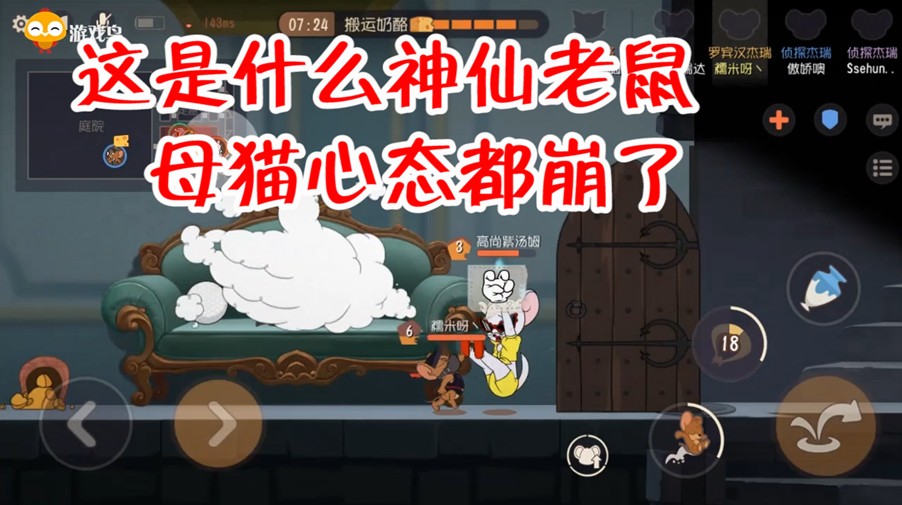 貓和老鼠：單排遇到神仙隊友，母貓都招架不住，贏得太舒服了