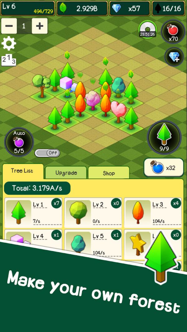 治愈小樹游戲中文手機版(Tree Clicker)截圖2