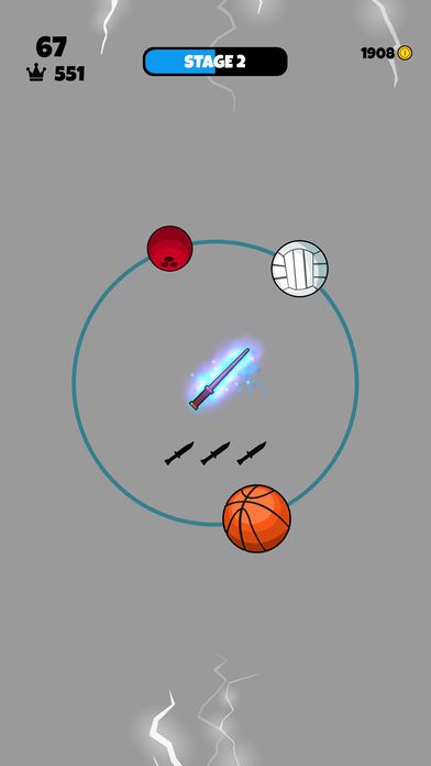 刀vs球手機游戲安卓版下載（Knife vs Balls）截圖4