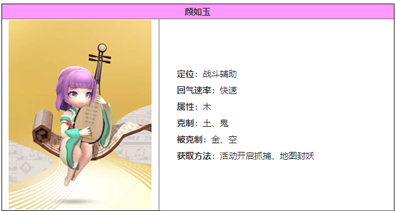一起來捉妖顏如玉圖鑒 顏如玉妖靈介紹