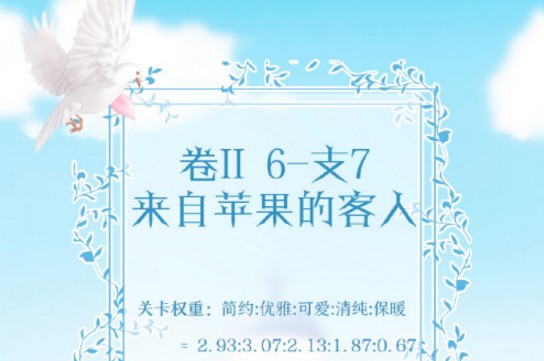 奇跡暖暖卷II6-支7怎么搭配？卷II6-支7來自蘋果的客人搭配攻略