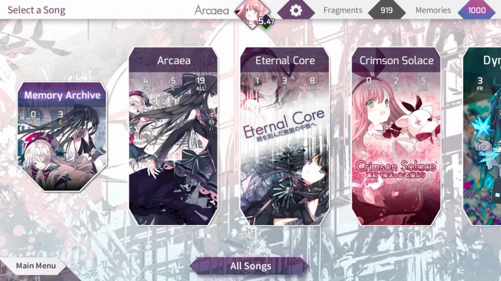 Arcaea中文漢化版手機(jī)游戲下載截圖4