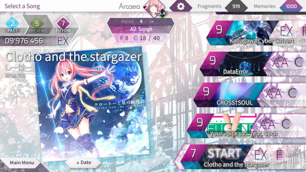 Arcaea中文漢化版手機(jī)游戲下載截圖1