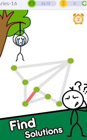 一筆拯救火柴人免費金幣最新版游戲下載截圖2