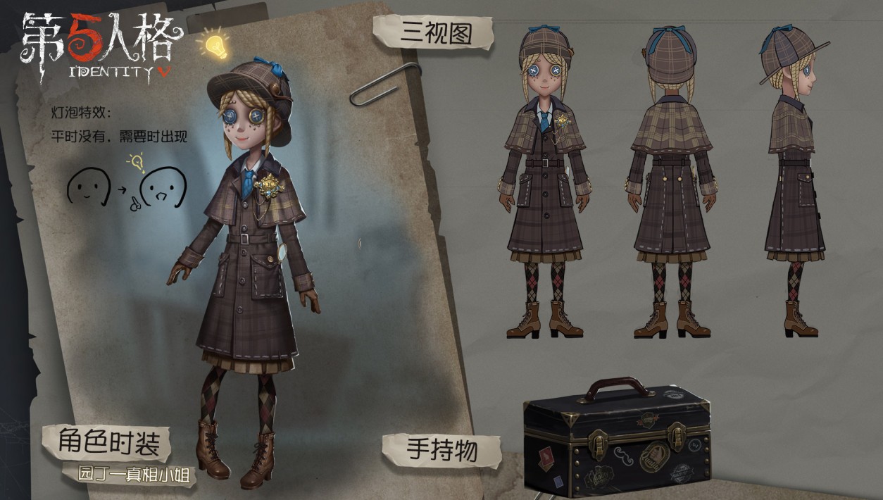 追尋正義與真相《第五人格》園丁限定時裝真相小姐上架商城