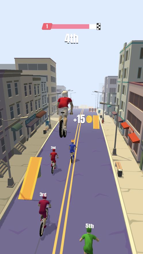 bike rush免費(fèi)金幣中文中文版下載（自行車沖刺）截圖1